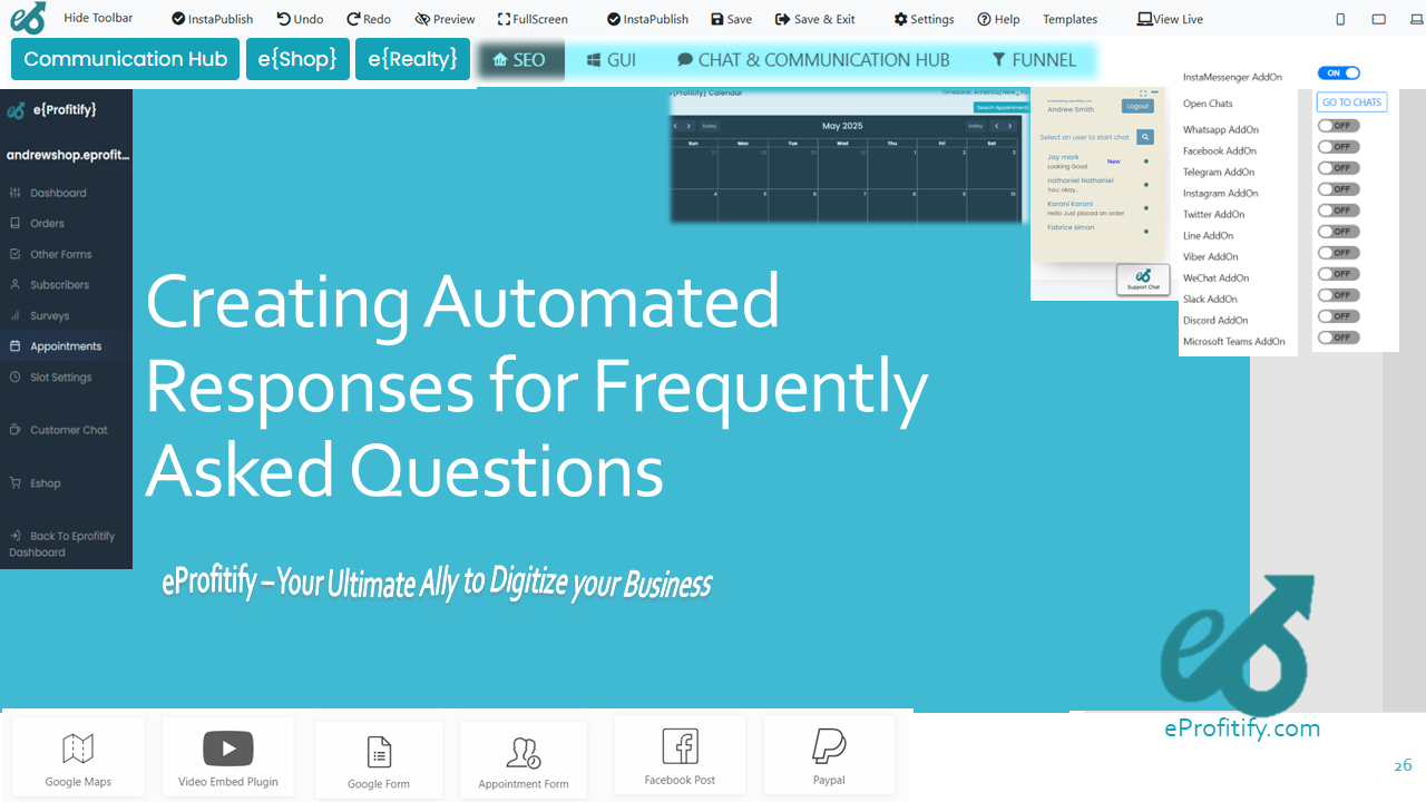 Creating Automated Responses for Frequently Asked Questions